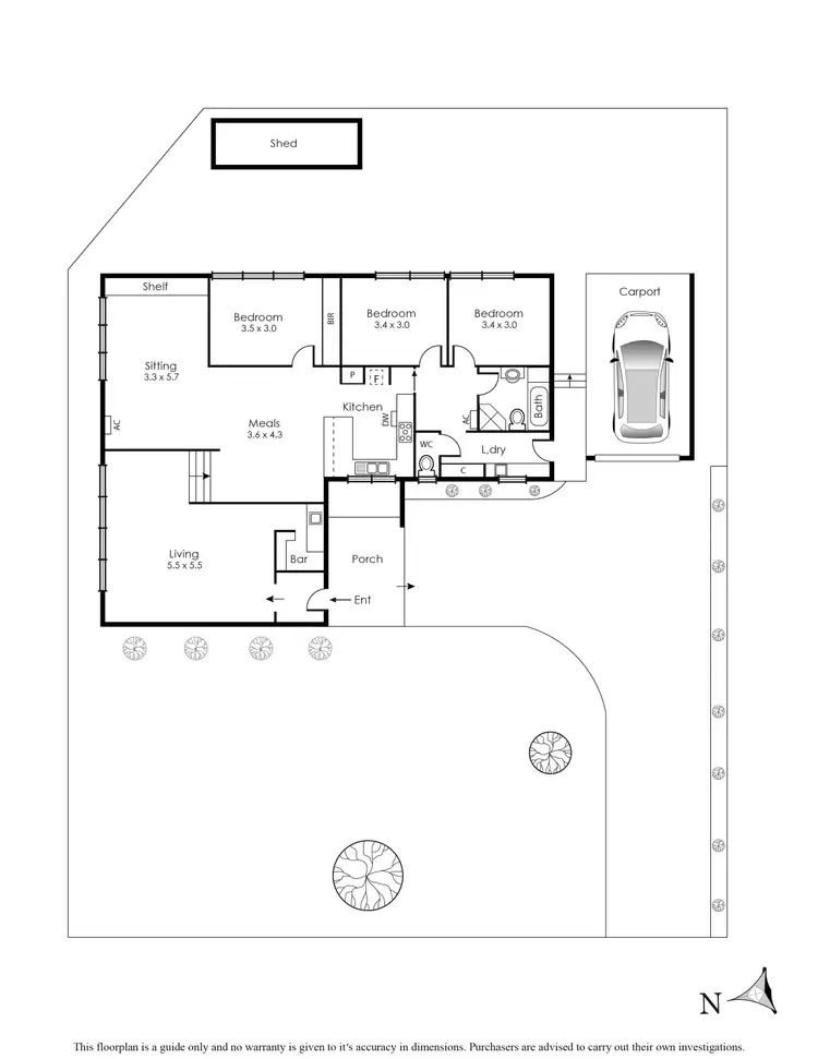 Floorplan of Homely house listing, 1/36 Cheverton Road, Lower Plenty VIC 3093