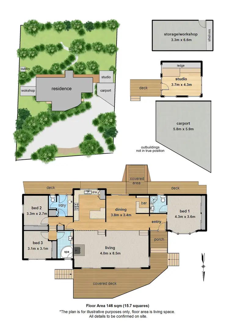 Floorplan of Homely house listing, 52 Arbor Avenue, Belgrave VIC 3160