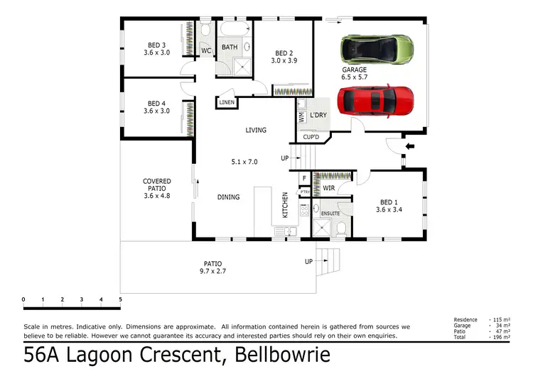 Floorplan of Homely house listing, 56A Lagoon Crescent, Bellbowrie QLD 4070