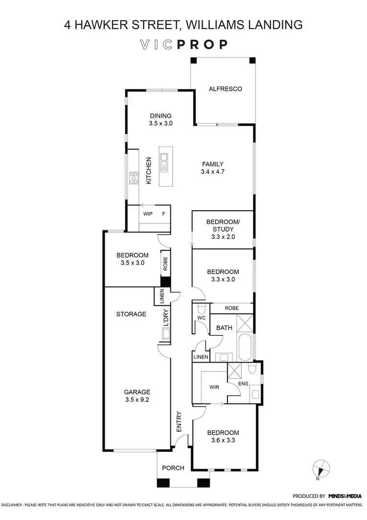 Floorplan of Homely house listing, 1705/296 Hawker Street, Williams Landing VIC 3027