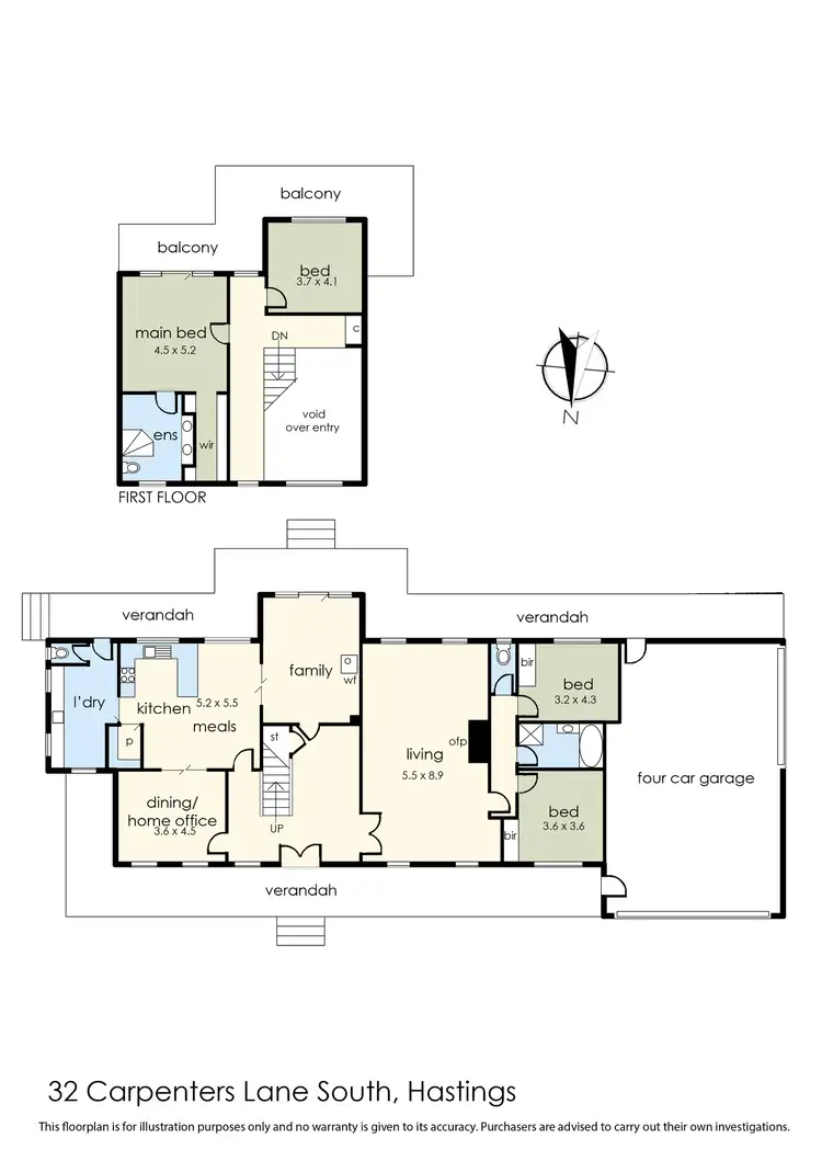 Floorplan of Homely rural property listing, 32 Carpenters Lane, Hastings VIC 3915