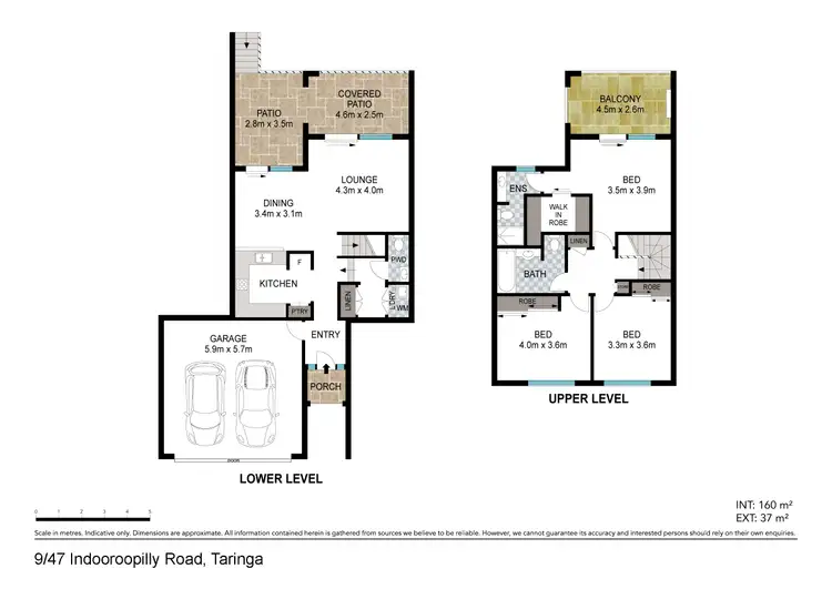 Floorplan of Homely townhouse listing, 9/47 Indooroopilly Road, Taringa QLD 4068