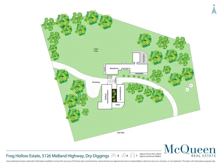 Floorplan of Homely house listing, 5126 Midland Highway, Dry Diggings VIC 3461