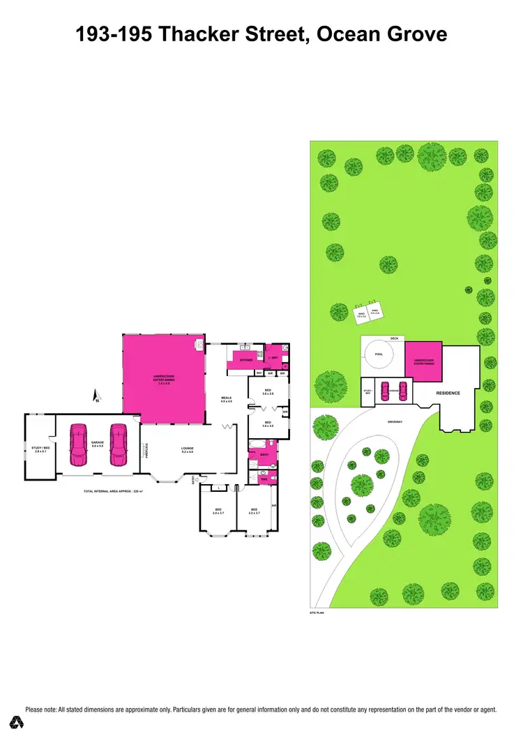 Floorplan of Homely house listing, 193-195 Thacker Street, Ocean Grove VIC 3226