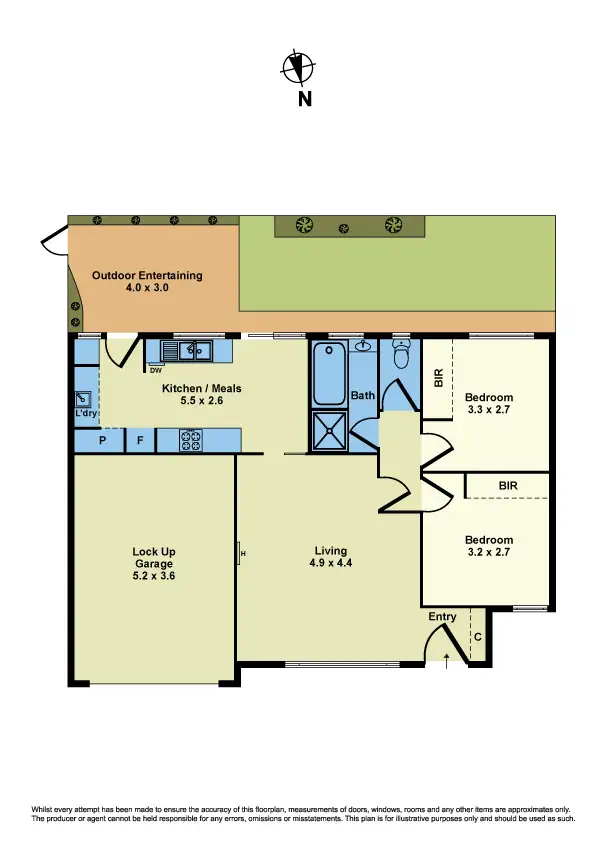 Floorplan of Homely unit listing, 2/10 Steel Street, Spotswood VIC 3015