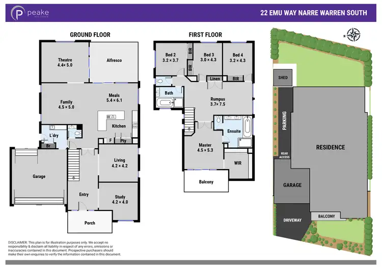 Floorplan of Homely house listing, 22 Emu Way, Narre Warren South VIC 3805