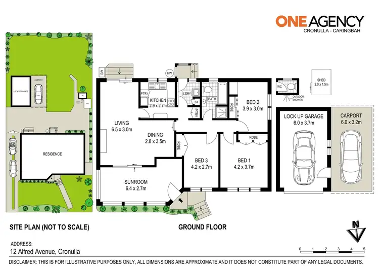 Floorplan of Homely house listing, 12 Alfred Avenue, Cronulla NSW 2230