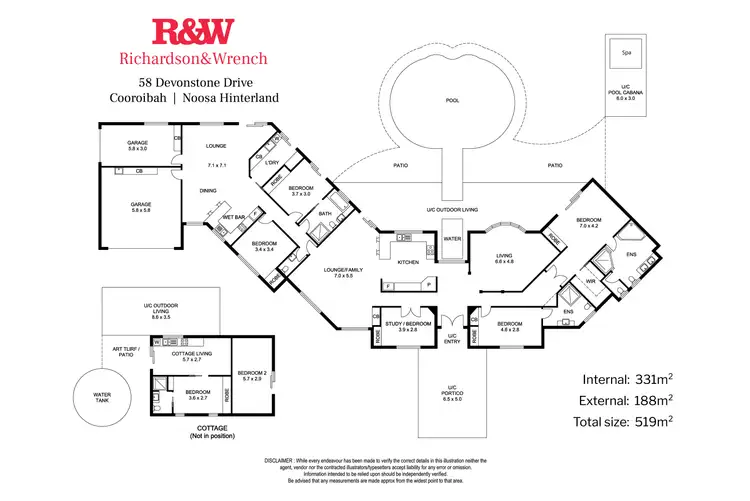 Floorplan of Homely house listing, 58 Devonstone Drive, Cooroibah QLD 4565