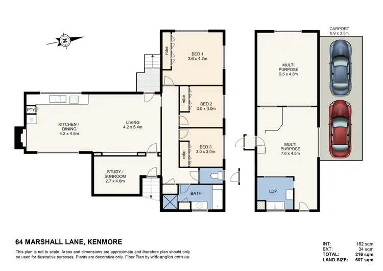 Floorplan of Homely house listing, 64 Marshall Lane, Kenmore QLD 4069