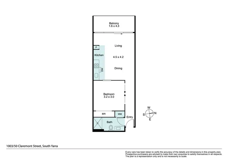 Floorplan of Homely apartment listing, 1003/50 Claremont Street, South Yarra VIC 3141