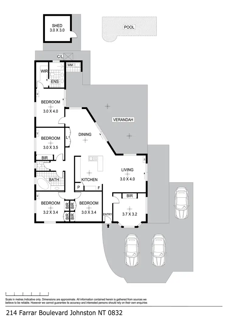 Floorplan of Homely house listing, 214 Farrar Boulevard, Johnston NT 832