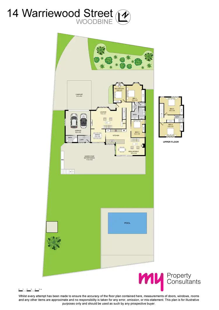 Floorplan of Homely house listing, 14 Warriewood Street, Woodbine NSW 2560