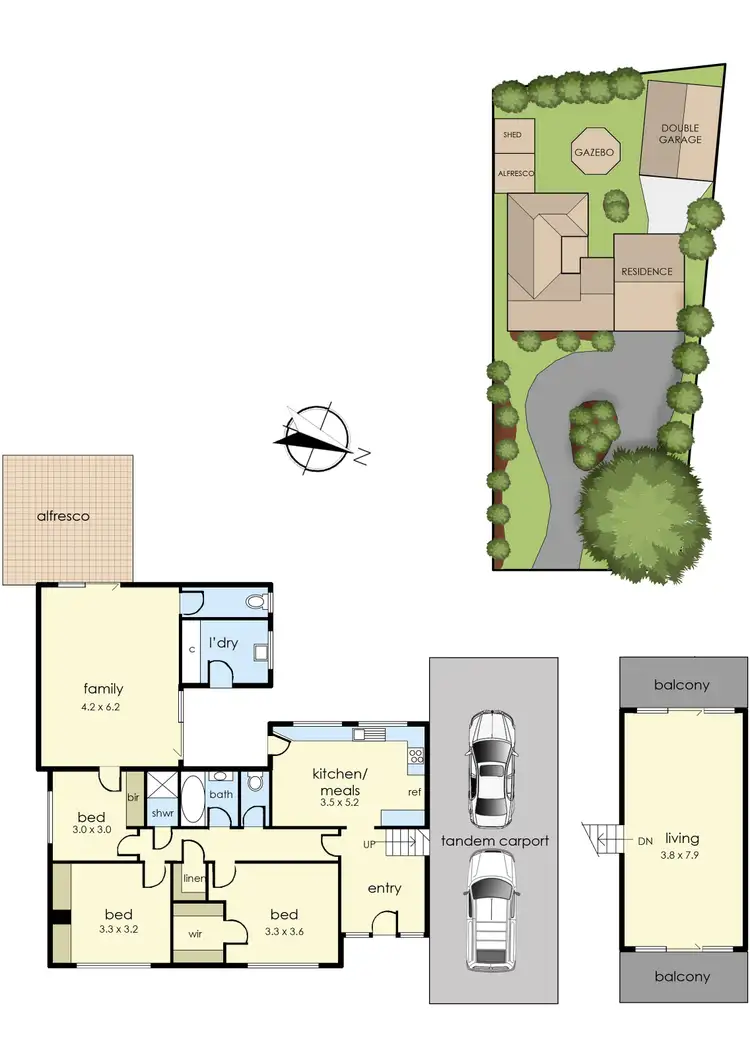 Floorplan of Homely house listing, 6 Ronald Avenue, Frankston South VIC 3199