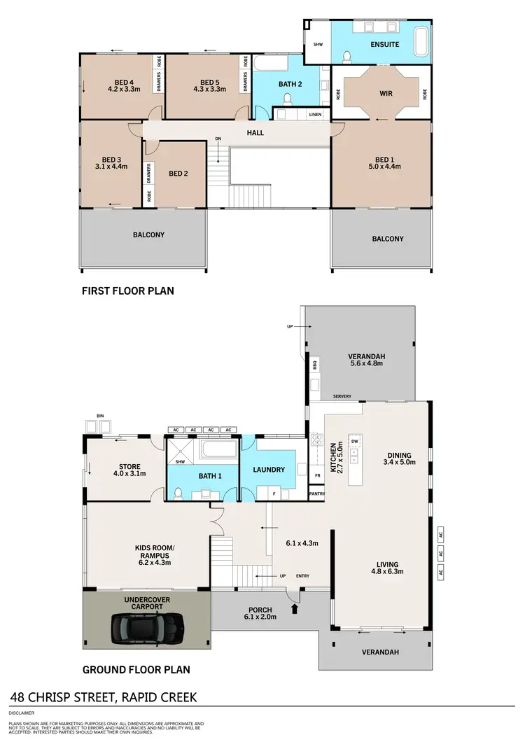 Floorplan of Homely house listing, 48 Chrisp Street, Rapid Creek NT 810