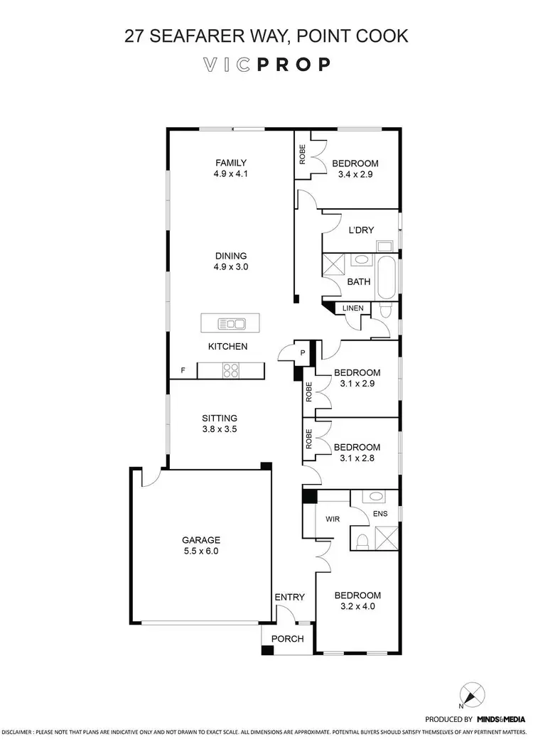 Floorplan of Homely house listing, 1/5 Seafarer Way, Sanctuary Lakes VIC 3030