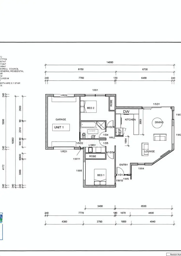 Floorplan of Homely unit listing, Unit 1/17 Stanford Court, Sorell TAS 7172