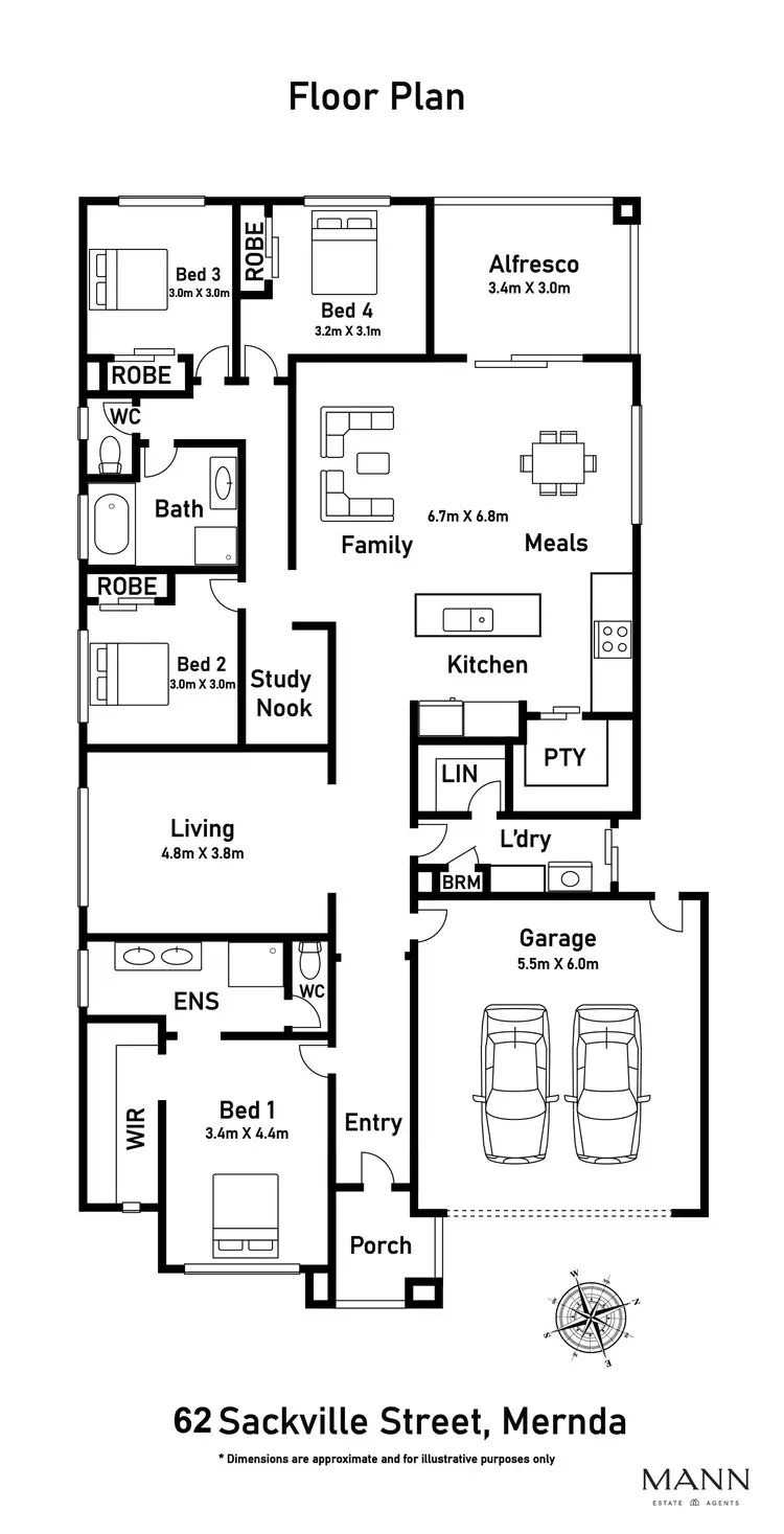 Floorplan of Homely house listing, 62 Sackville Street, Mernda VIC 3754