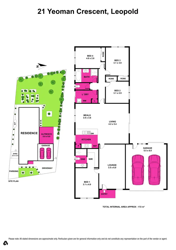 Floorplan of Homely house listing, 21 Yeoman Crescent, Leopold VIC 3224