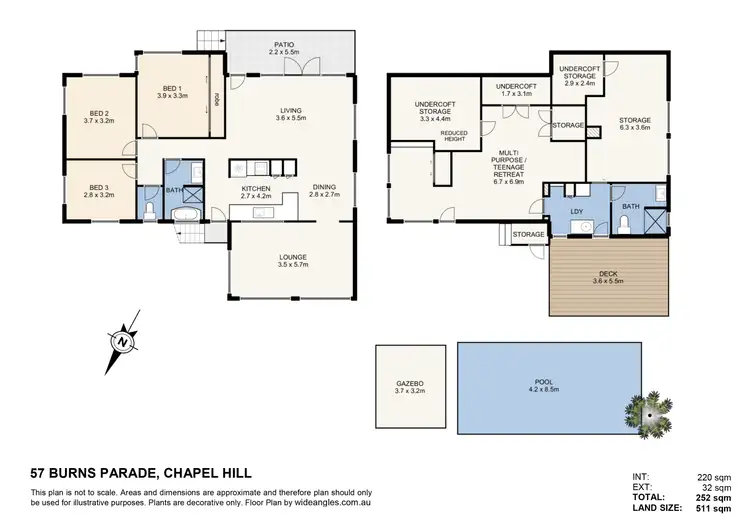 Floorplan of Homely house listing, 57 Burns Parade, Chapel Hill QLD 4069