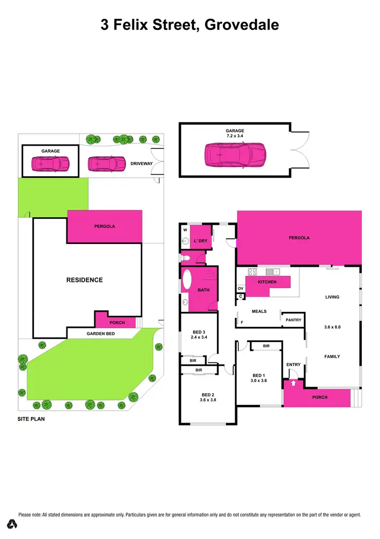 Floorplan of Homely house listing, 3 Felix Street, Grovedale VIC 3216