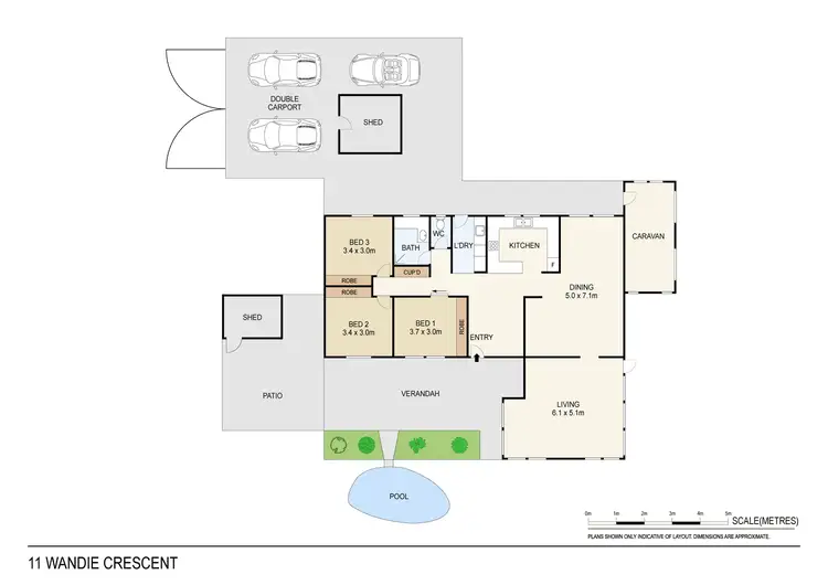 Floorplan of Homely house listing, 11 Wandie Crescent, Anula NT 812