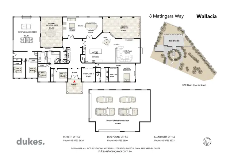 Floorplan of Homely rural property listing, 8 Matingara Way, Wallacia NSW 2745