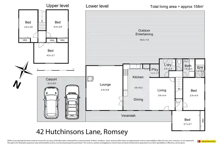 Floorplan of Homely house listing, 42 Hutchinsons Lane, Romsey VIC 3434
