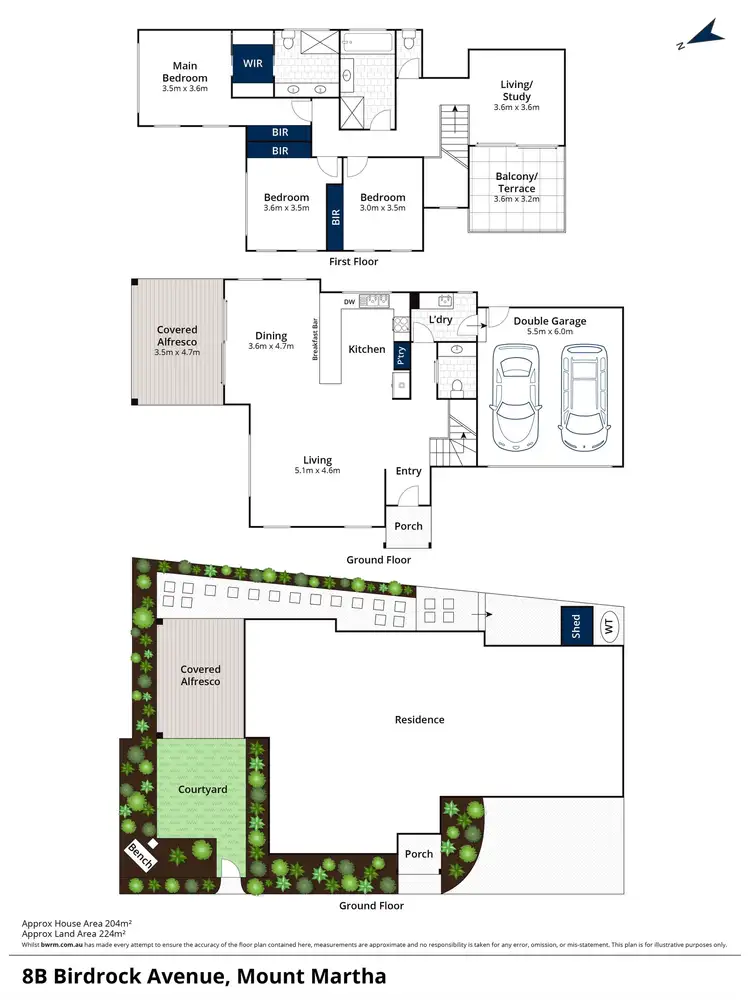 Floorplan of Homely house listing, 8B Birdrock Avenue, Mount Martha VIC 3934