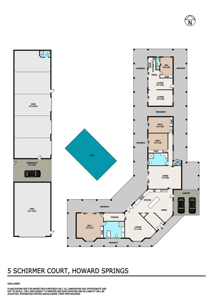 Floorplan of Homely house listing, 5 Schirmer Court, Howard Springs NT 835