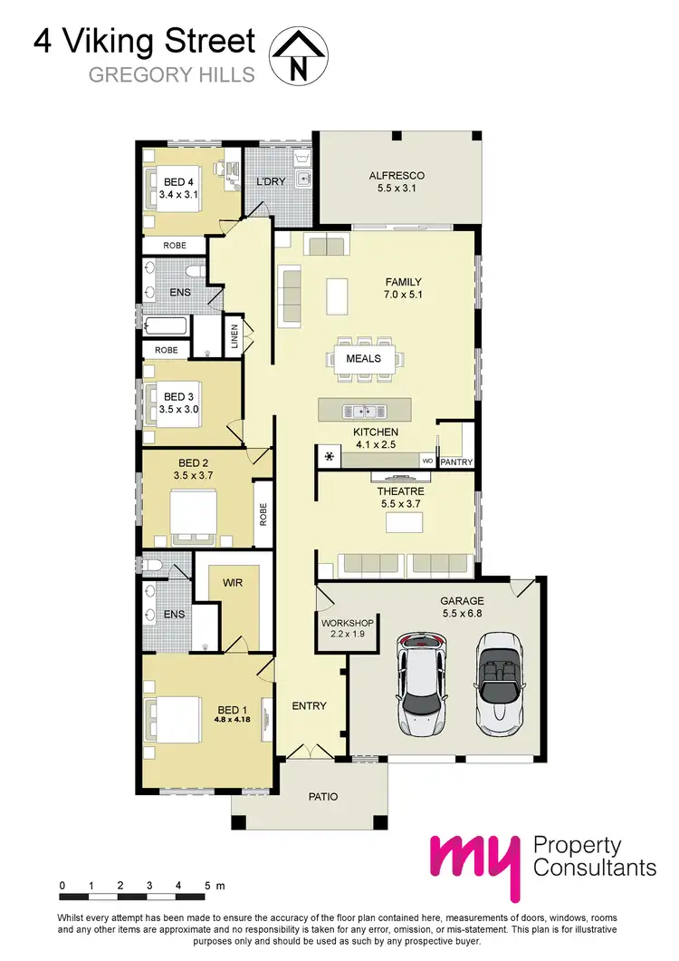 Floorplan of Homely house listing, 4 Viking Street, Gregory Hills NSW 2557