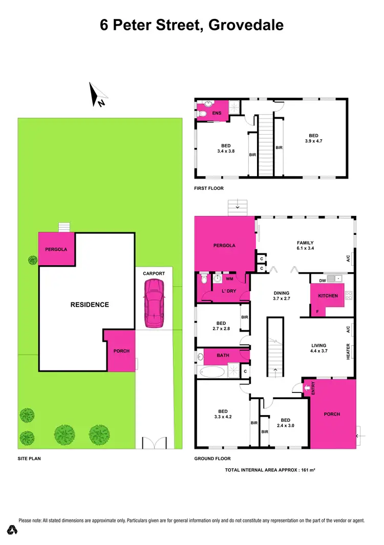 Floorplan of Homely house listing, 6 Peter Street, Grovedale VIC 3216