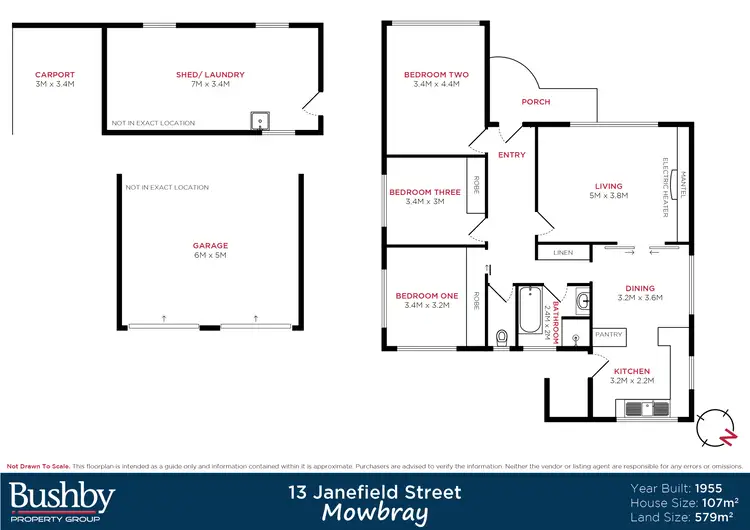 Floorplan of Homely house listing, 13 Janefield Street, Mowbray TAS 7248