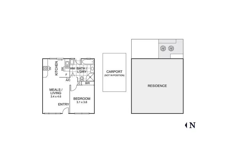 Floorplan of Homely unit listing, 6/23-25 Olive Grove, Mentone VIC 3194