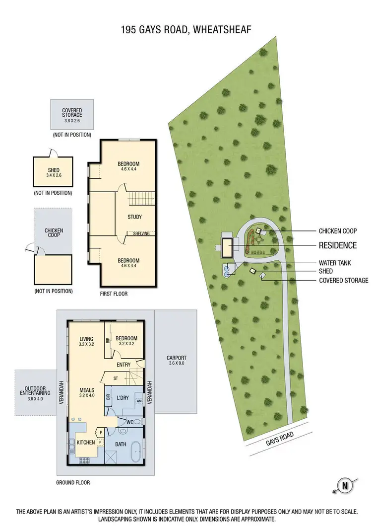 Floorplan of Homely house listing, 195 Gays Road, Wheatsheaf VIC 3461