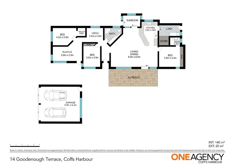 Floorplan of Homely house listing, 14 Goodenough Terrace, Coffs Harbour NSW 2450