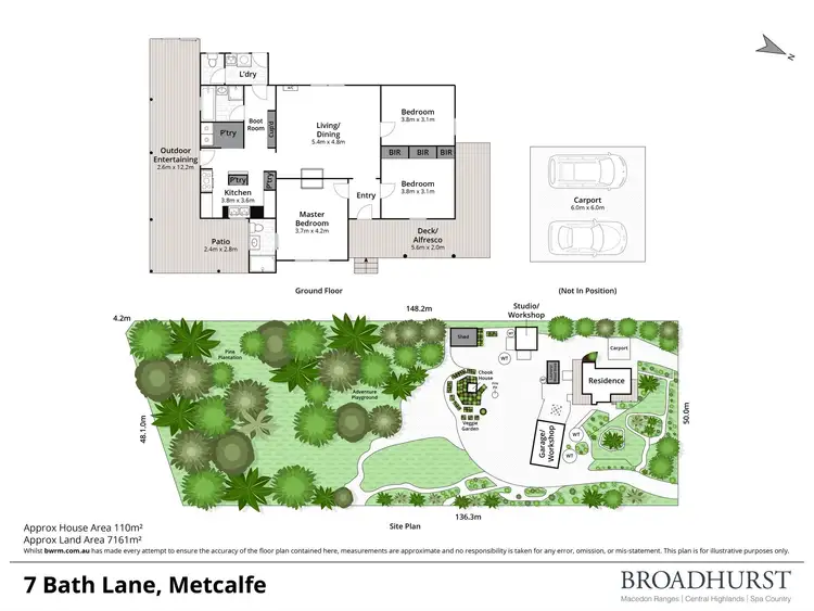 Floorplan of Homely house listing, 7 Bath Lane, Metcalfe VIC 3448