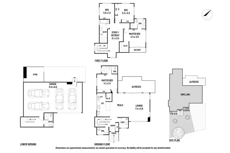 Floorplan of Homely townhouse listing, 1/233 Thompsons Road, Templestowe Lower VIC 3107