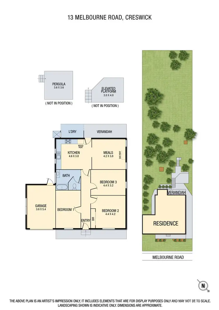Floorplan of Homely house listing, 13 Melbourne Road, Creswick VIC 3363