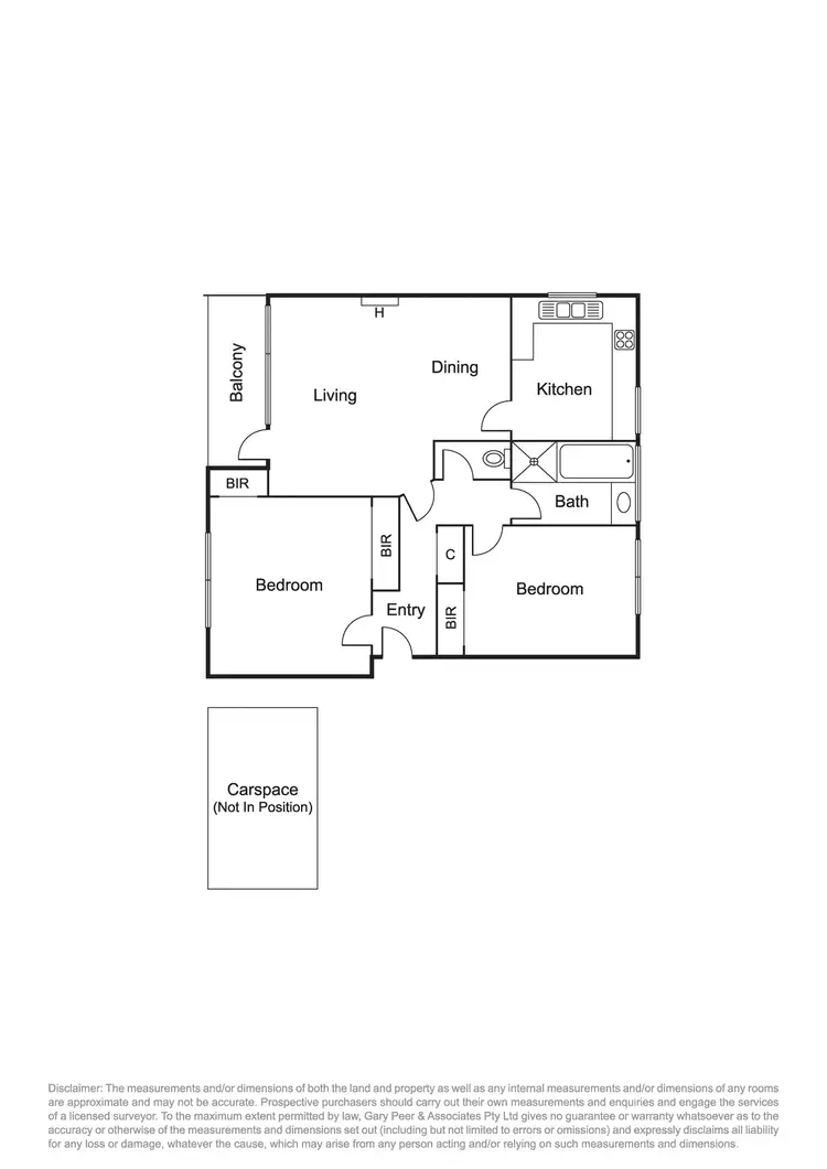 Floorplan of Homely apartment listing, 6/527 Dandenong Road, Armadale VIC 3143