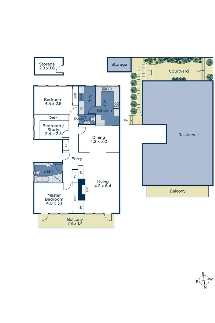 Floorplan of Homely unit listing, 7/6 Balwyn Road, Canterbury VIC 3126