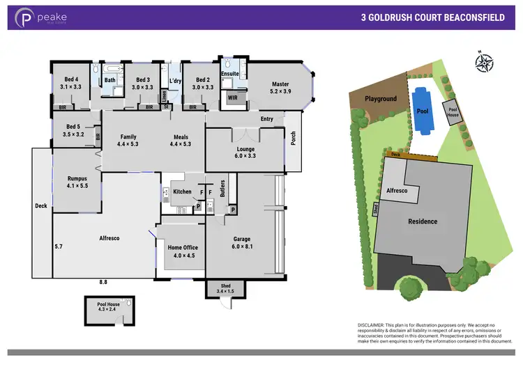 Floorplan of Homely house listing, 3 Goldrush Court, Beaconsfield VIC 3807