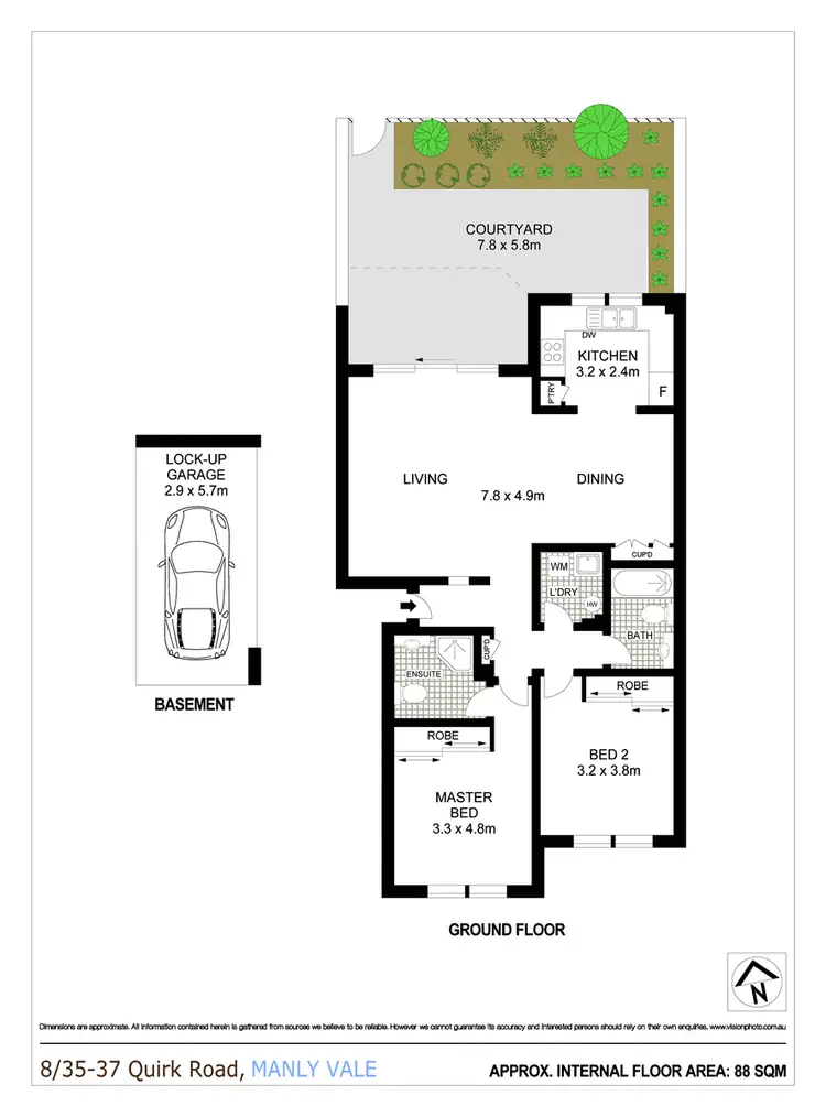 Floorplan of Homely apartment listing, 8/35-37 Quirk Road, Manly Vale NSW 2093