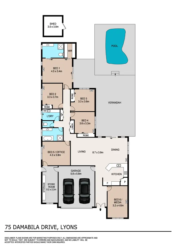 Floorplan of Homely house listing, 75 Damabila Drive, Lyons NT 810