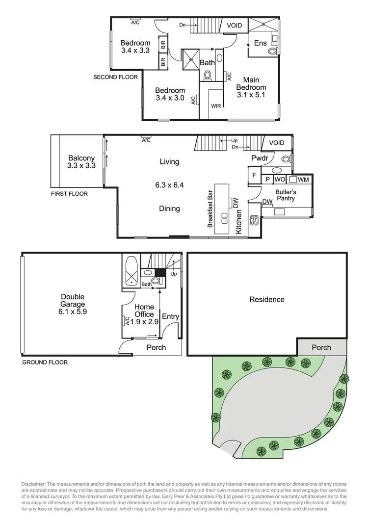 Floorplan of Homely townhouse listing, 1/47 Lansdowne Road, St Kilda East VIC 3183