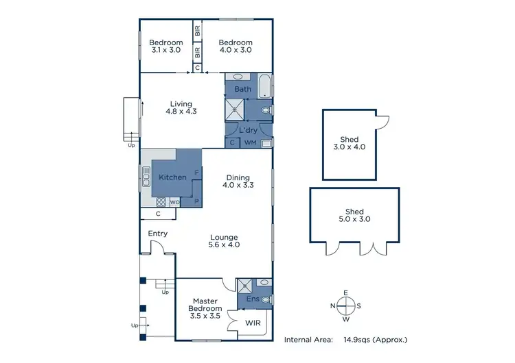 Floorplan of Homely house listing, 93 Argyle Way, Wantirna South VIC 3152