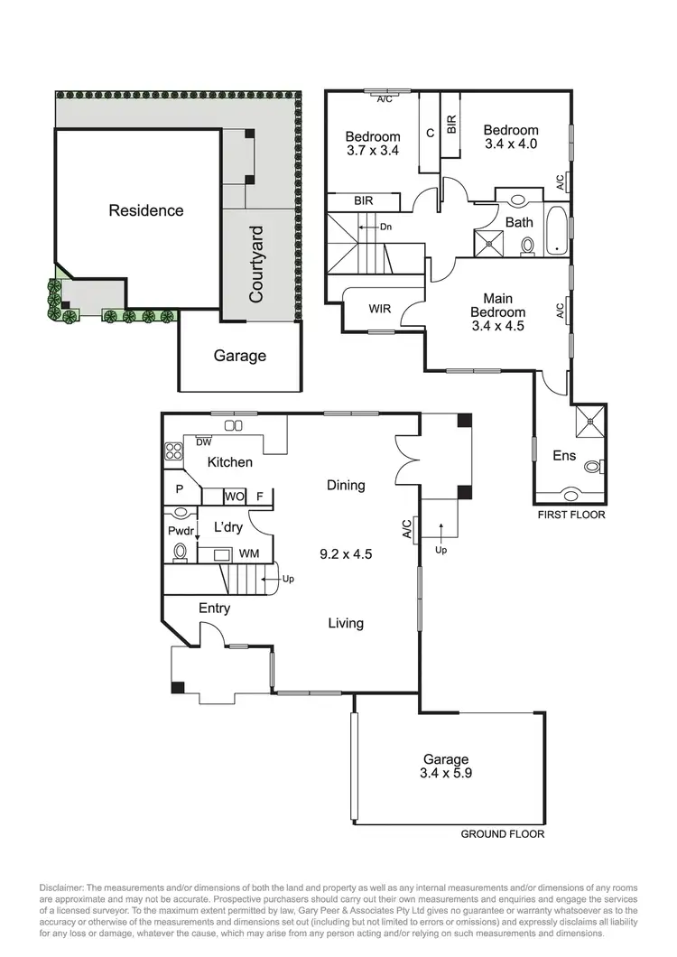 Floorplan of Homely townhouse listing, 4/179-181 Bambra Road, Caulfield South VIC 3162