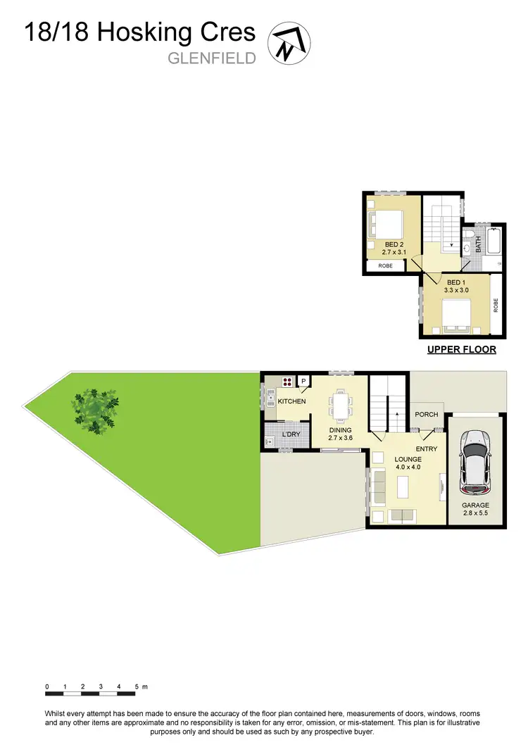 Floorplan of Homely townhouse listing, 18/18 Hosking Crescent, Glenfield NSW 2167