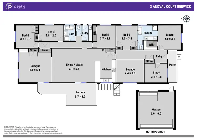 Floorplan of Homely house listing, 3 Andval Court, Berwick VIC 3806