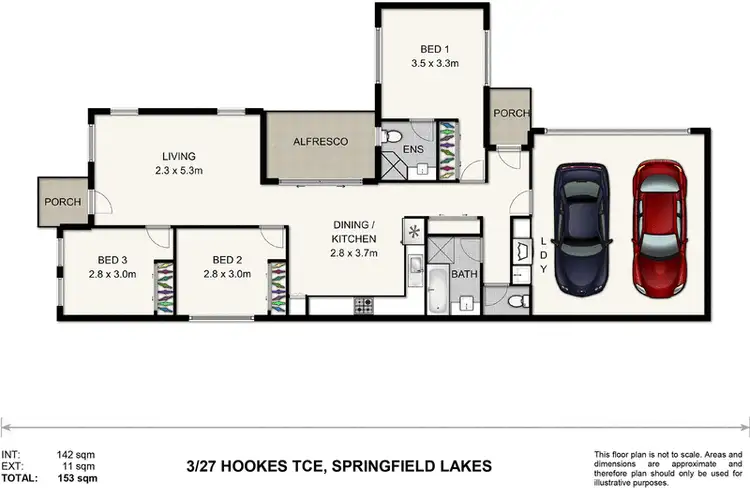 Floorplan of Homely house listing, 3/27 Hookes Terrace, Springfield Lakes QLD 4300