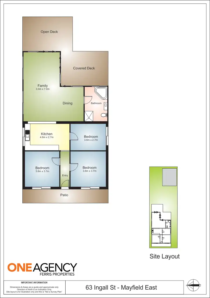 Floorplan of Homely house listing, 63 Ingall Street, Mayfield NSW 2304